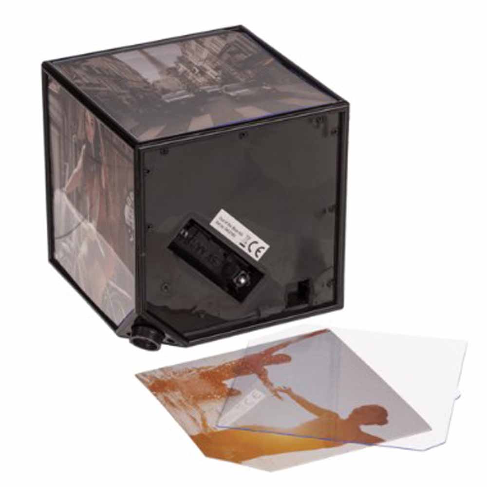 Cube photo rotatif pour 6 photos 11x11cm