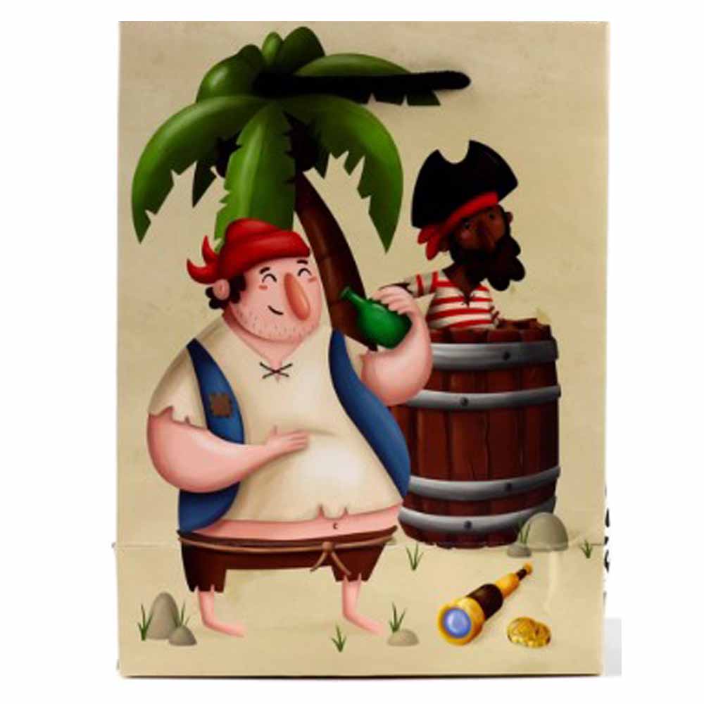 Sac cadeau moyen Pirates Jolly Rogers