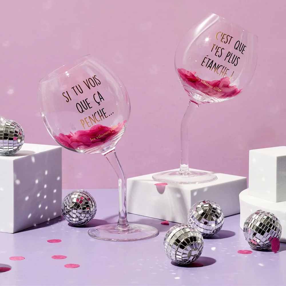 Coffret de 2 verres penchés