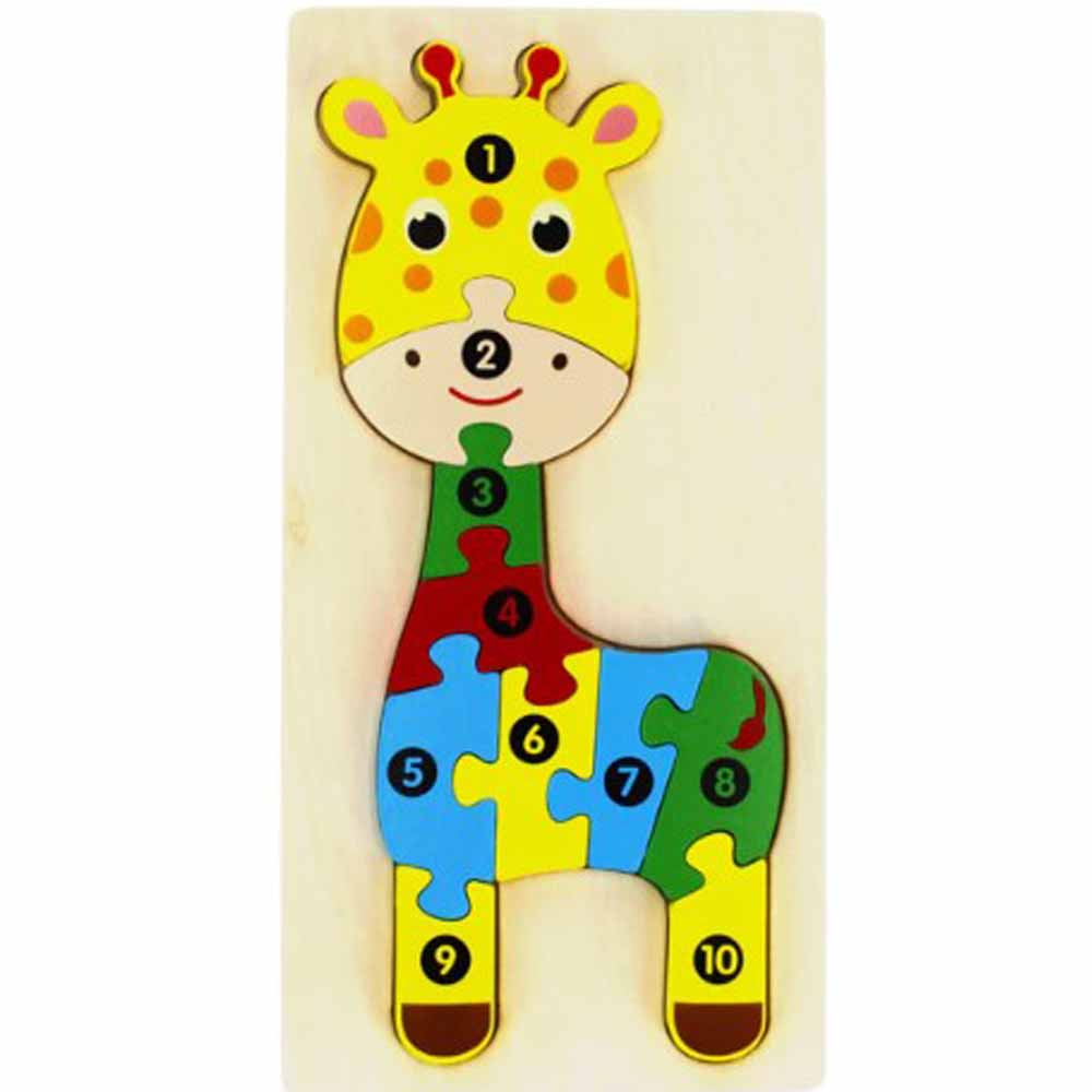Puzzle bois girafe