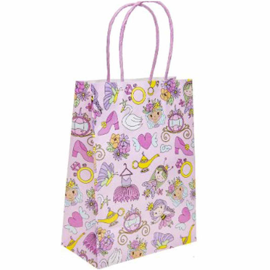 Sac cadeau en papier princesse