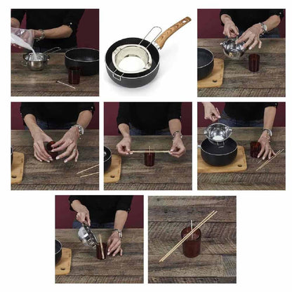 Bougie x2 coffret à confectionner cire soja