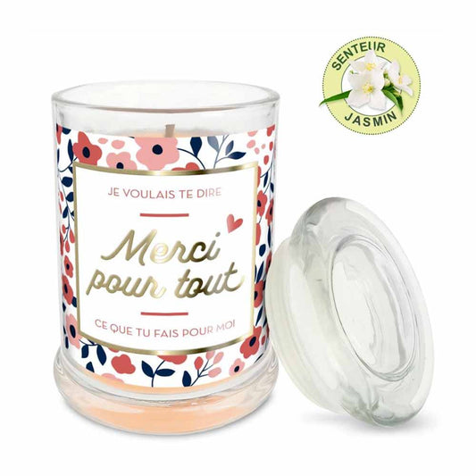 Bougie jasmin Merci pour tout
