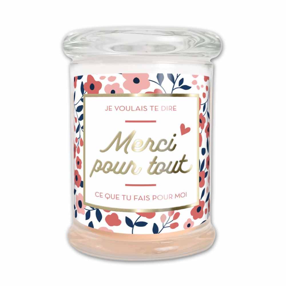 Bougie jasmin Merci pour tout