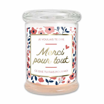Bougie jasmin Merci pour tout