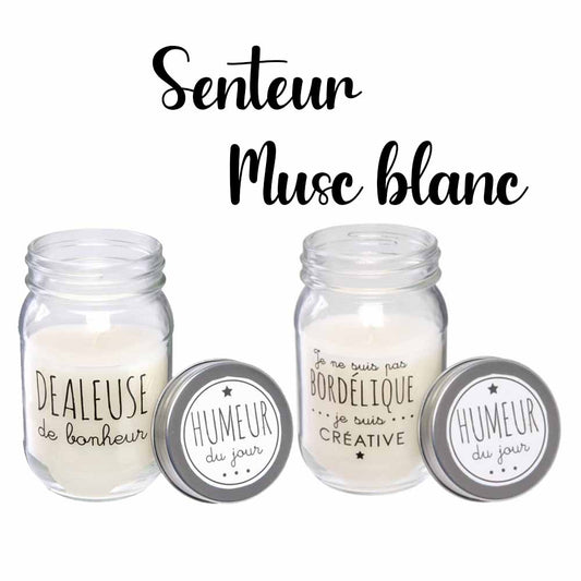 Bougie parfumée bocal humeur
