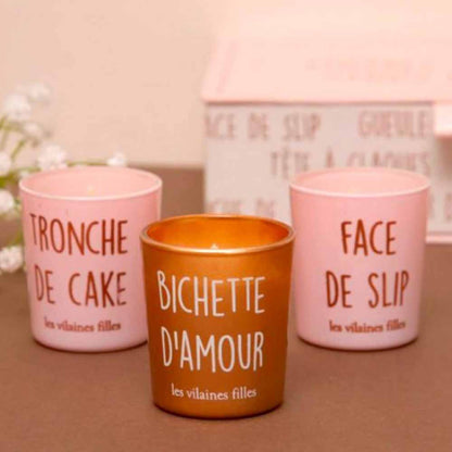 Coffret de 6 bougies "mots doux"