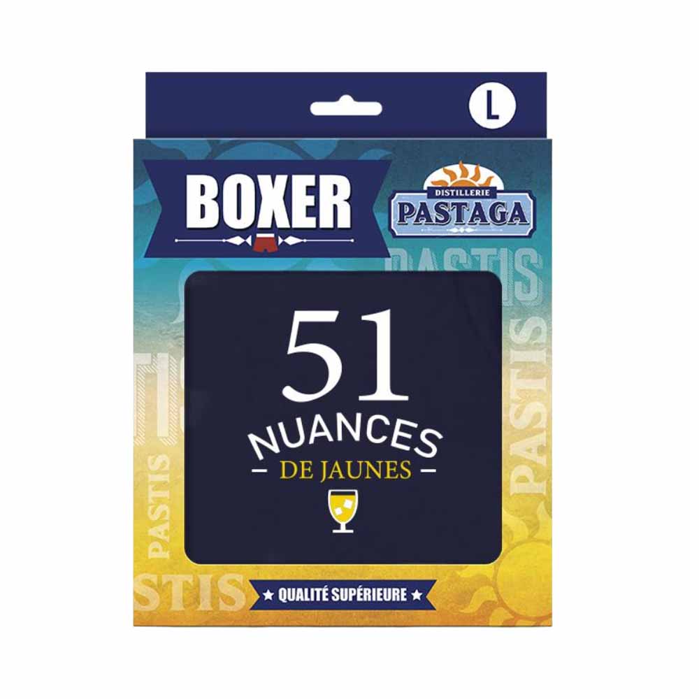 BOXER "51 NUANCES DE JAUNES"