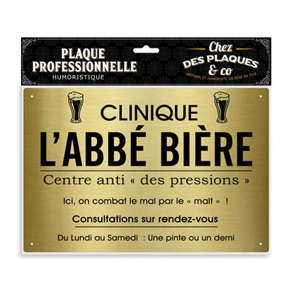 Plaque professionnel