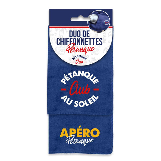 Duo chiffonnettes de pétanque