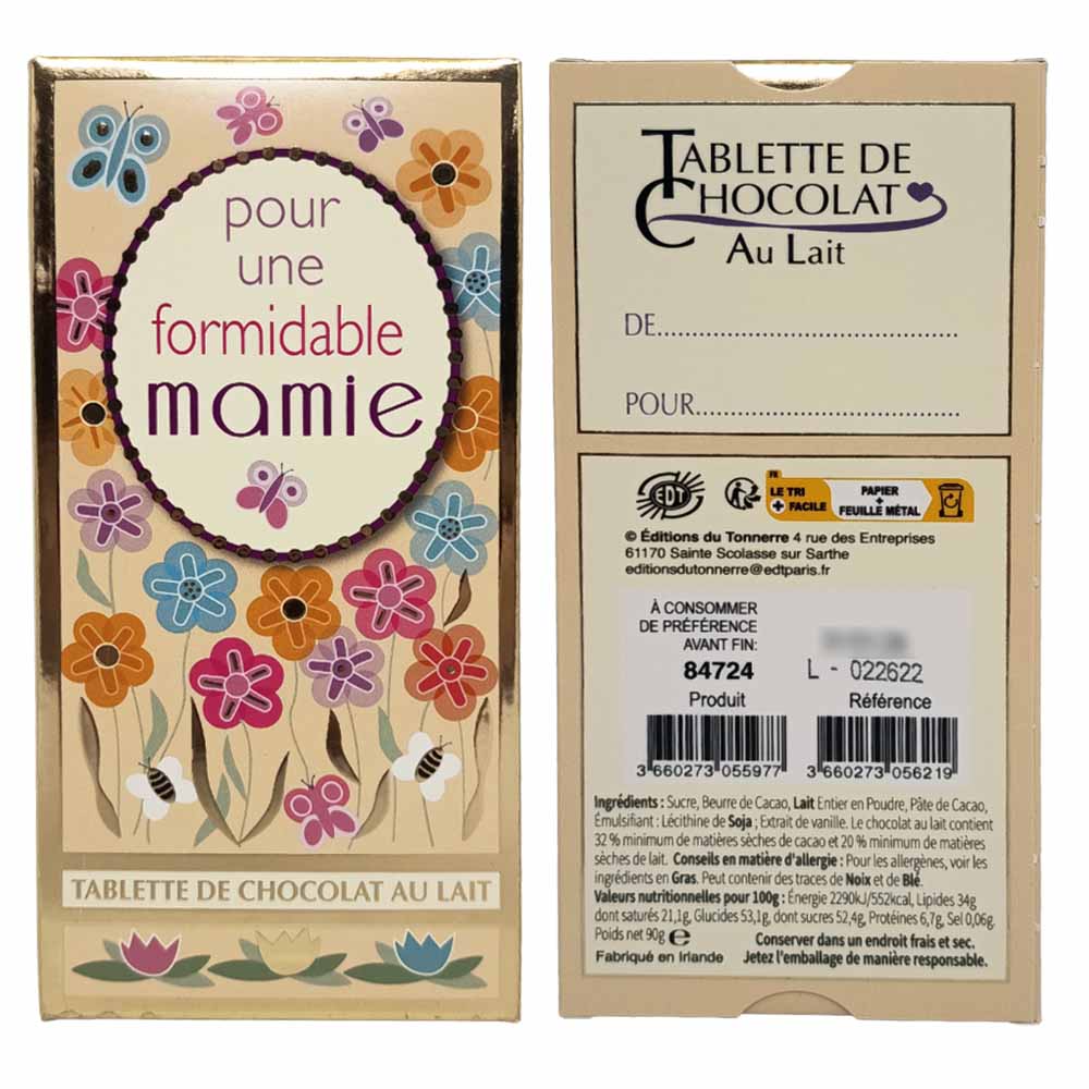 Tablette de chocolat