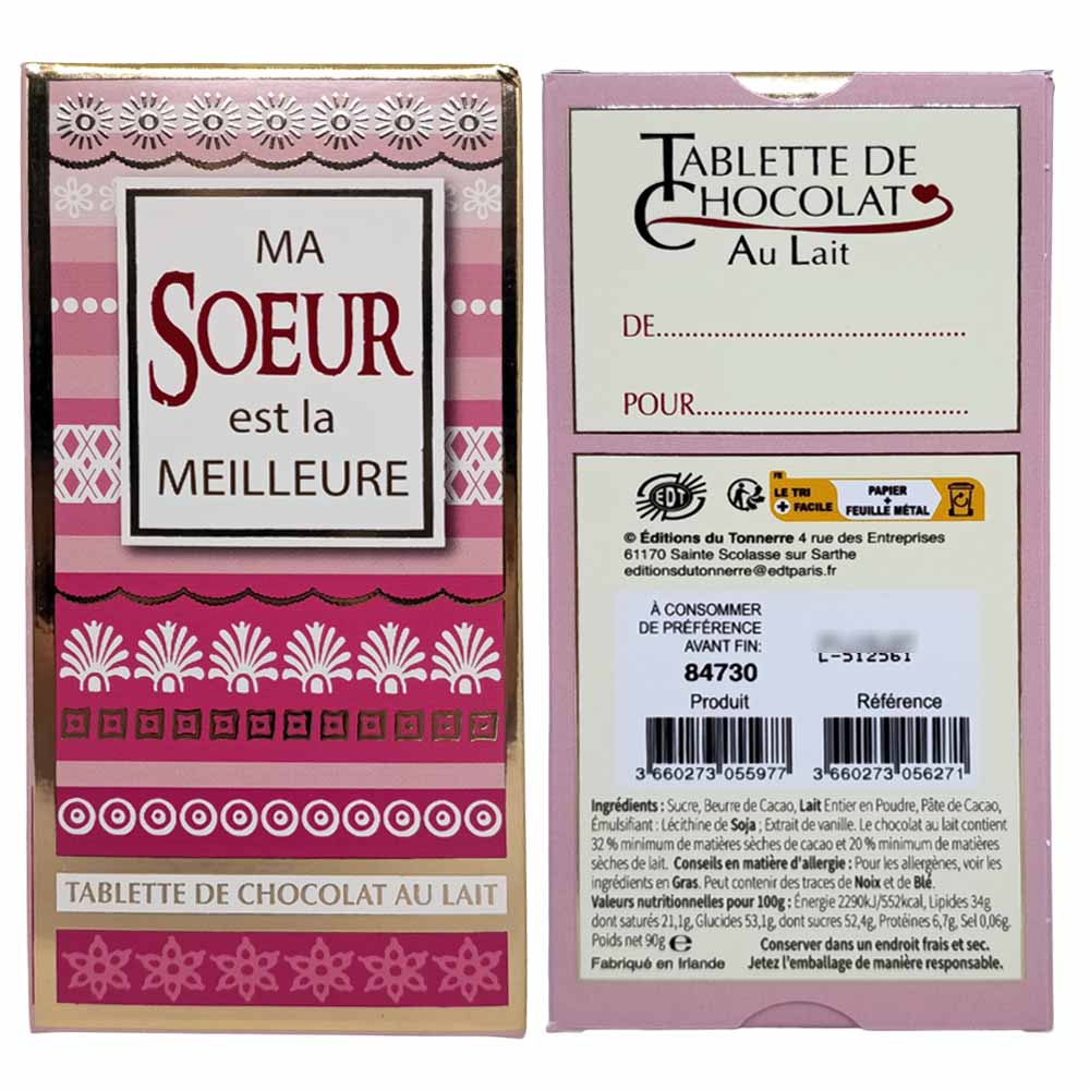 Tablette de chocolat