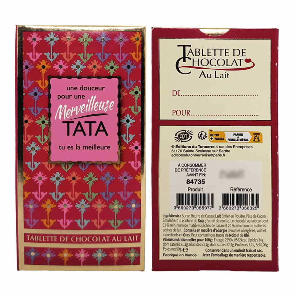 Tablette de chocolat