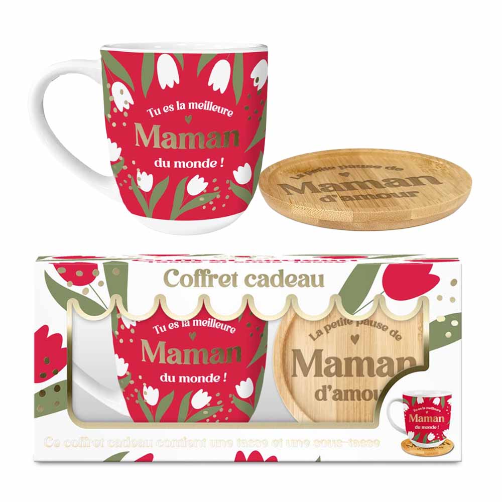 COFFRET CADEAU TASSE MEILLEURE MAMAN