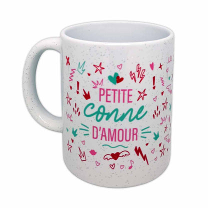 MUG A PAILLETTES PETITE CONNE