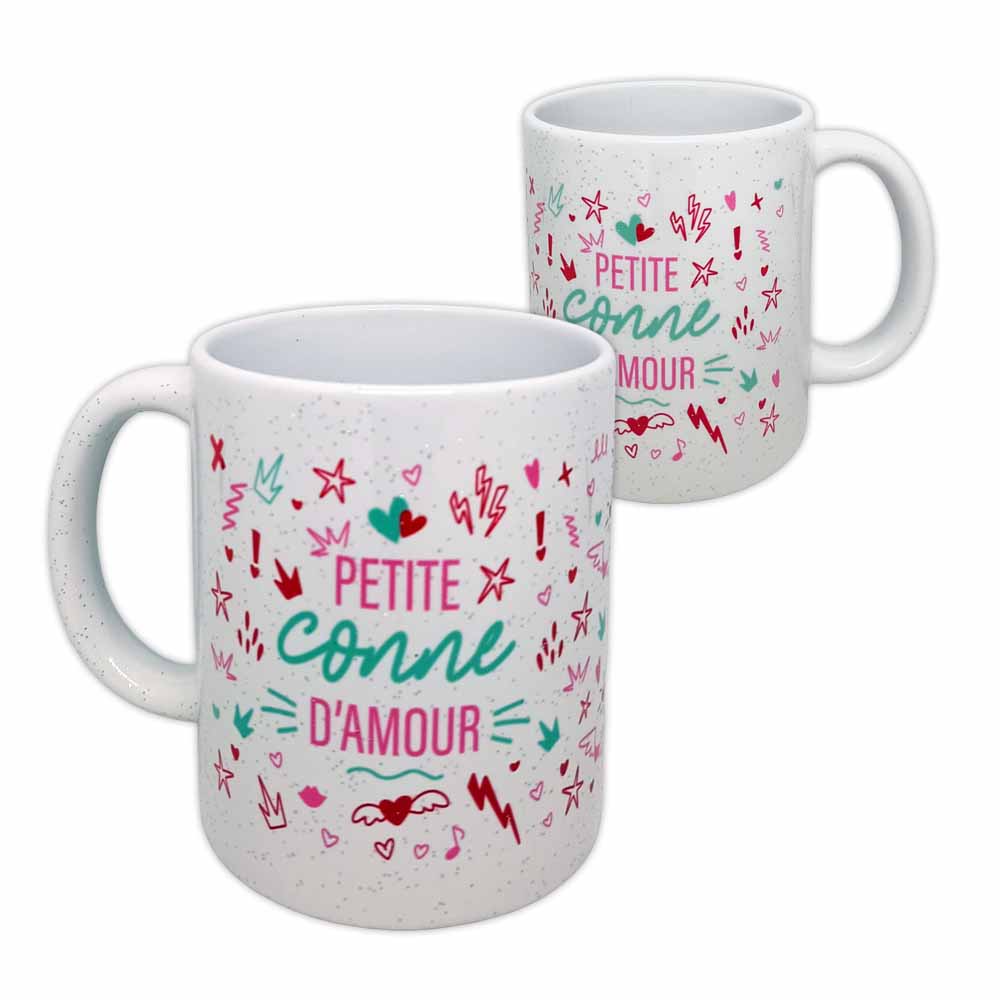 MUG A PAILLETTES PETITE CONNE