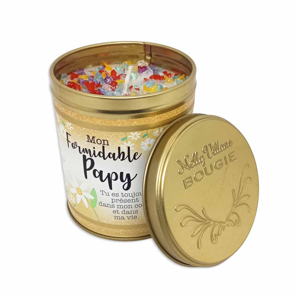 Bougie ronde boite alu