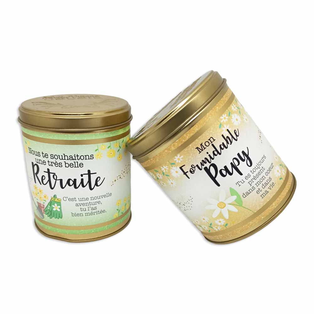 Bougie ronde boite alu