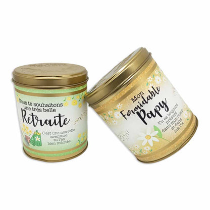 Bougie ronde boite alu
