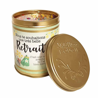 Bougie ronde boite alu