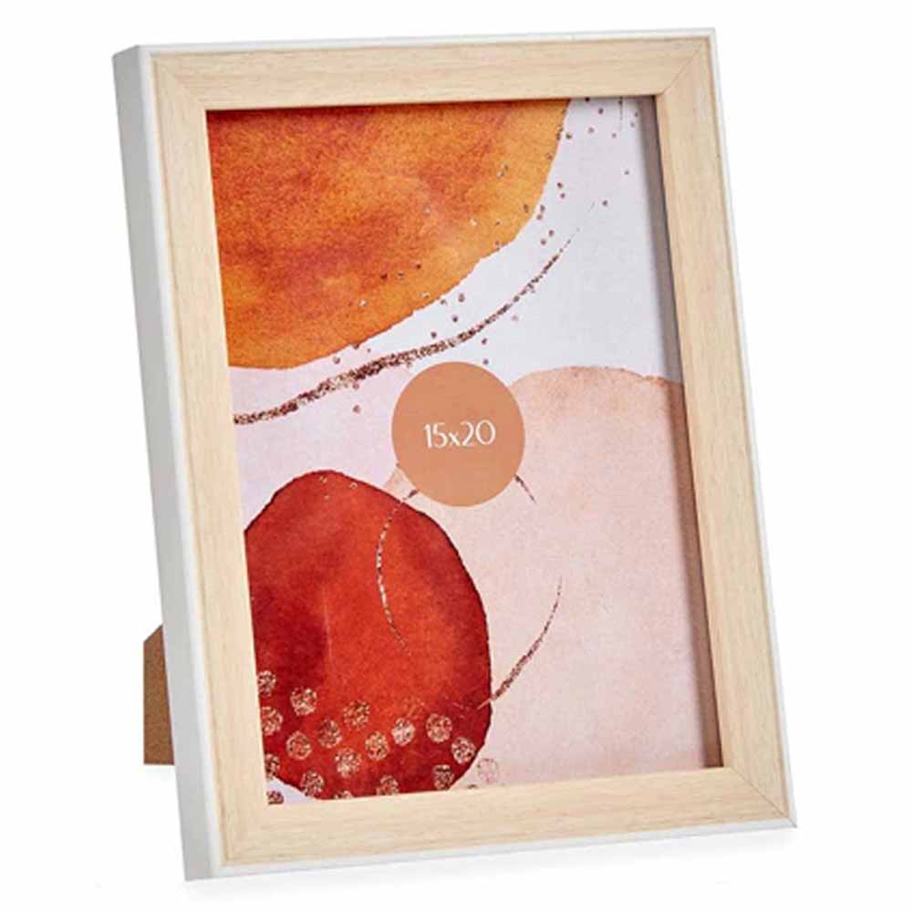 Cadre photo en bois/blanc