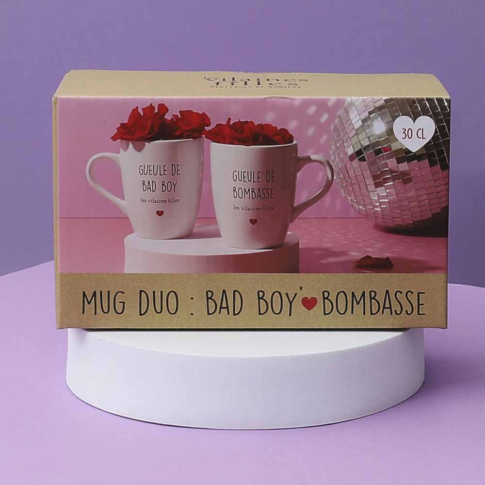 Duo de mugs pour Bombasse et bad boy