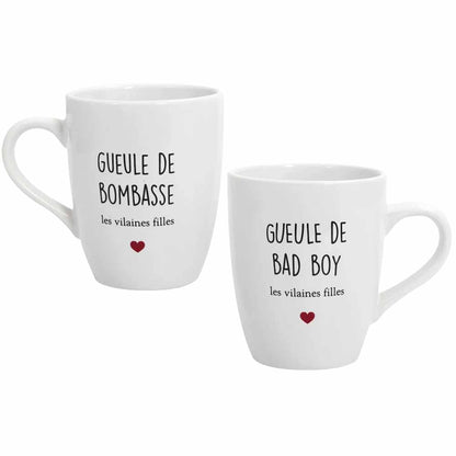 Duo de mugs pour Bombasse et bad boy