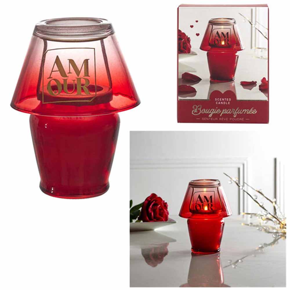 Bougie parfumée lampe amour