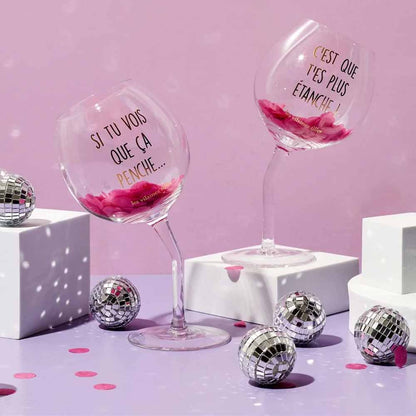 Coffret de 2 verres penchés