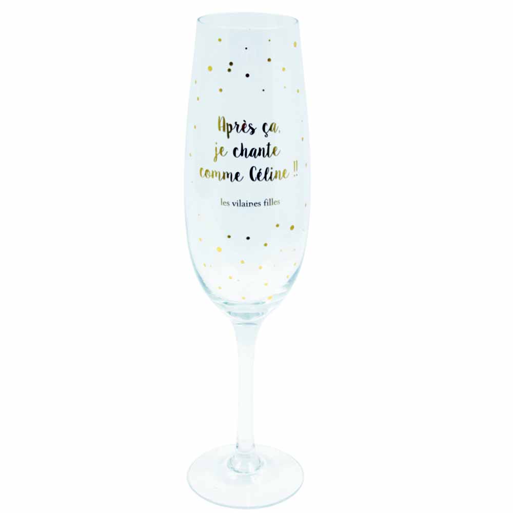 VERRE COUPE XXL "après ça, je chante comme Céline"