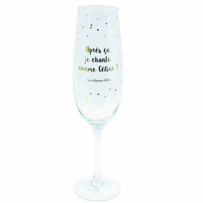 VERRE COUPE XXL "après ça, je chante comme Céline"